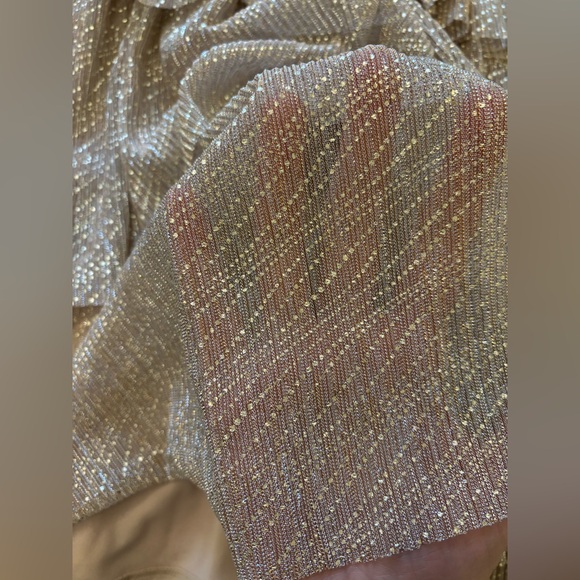 Elegant Champagne Tiered Dress - Size 4 - Picture 15 of 16